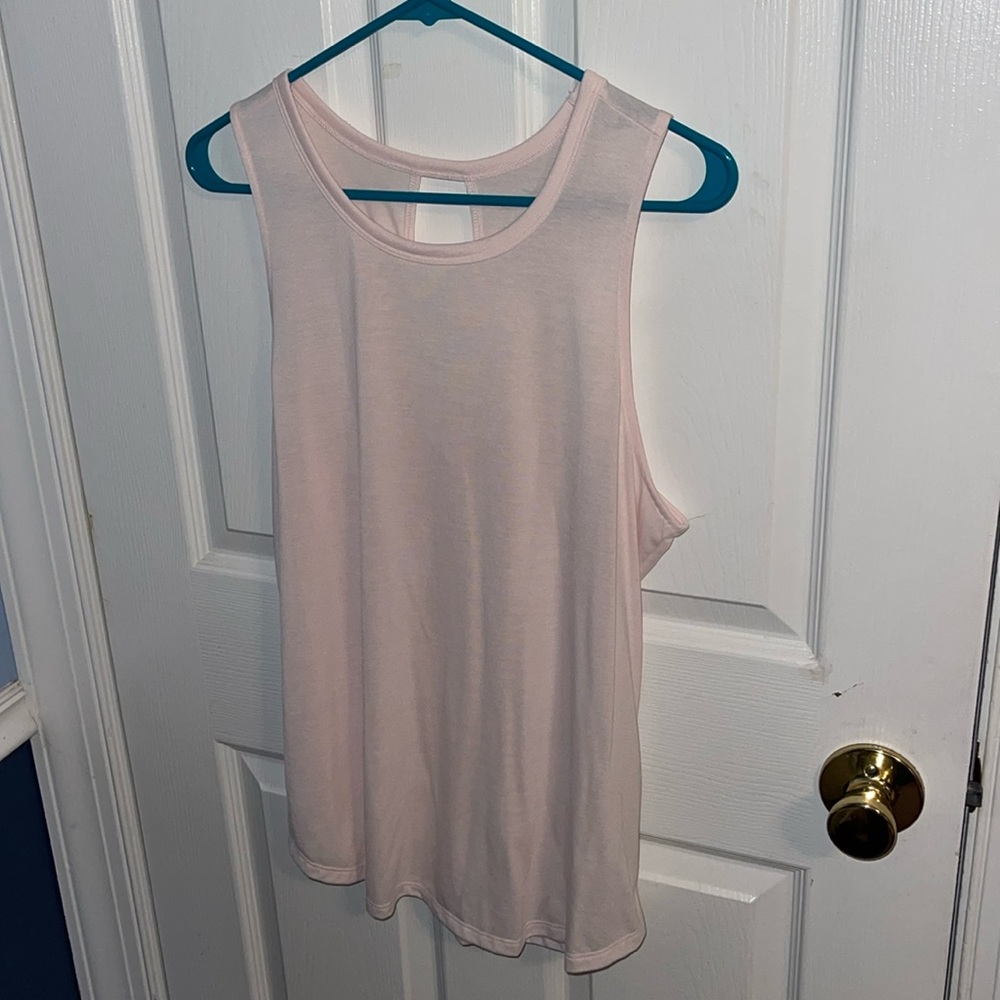 Light pink workout top